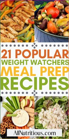 the 21 popular weight watchers meal preps are great for busy week's