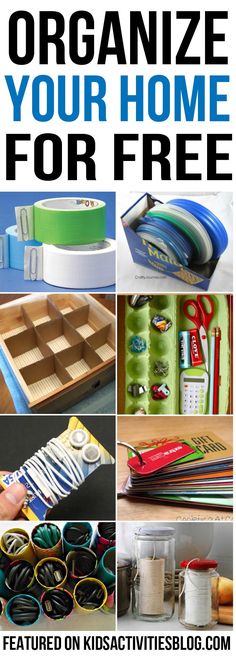 an organized home for free is featured in this post - it - yourself guide to organize your home for free