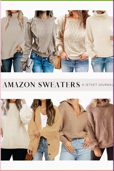 Get ready for fall with these cute and stylish sweater outfits! From casual to work-friendly, discover the best fall sweater outfits for women. Check out our selection of adorable cropped sweaters, cozy fall sweaters, and amazon sweater sets. Find affordable and trendy options for this season's must-have fashion. Don't miss out on these Amazon sweater finds Fall Sweater Outfit Ideas, Sweater Outfits For Women, Fall Sweater Outfits, Cozy Fall Sweaters, Amazon Sweaters, Amazon Sweater, Cute Oversized Sweaters, Women's Wardrobe Essentials, Cropped Sweaters