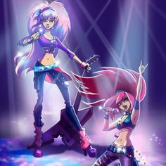 Ella💎& Mina🌙 on Instagram: “Rockstar Stella und Bloom💗🎸 . By Zoratrix.deviantart.com . #winxclub #winx #rockstar #fanart #fairy” Girly Cartoons, Musa Winx Club, Musa Winx, Couple Halloween Costumes For Adults, Star Costume, Jem And The Holograms, Art Corner, Rock Punk