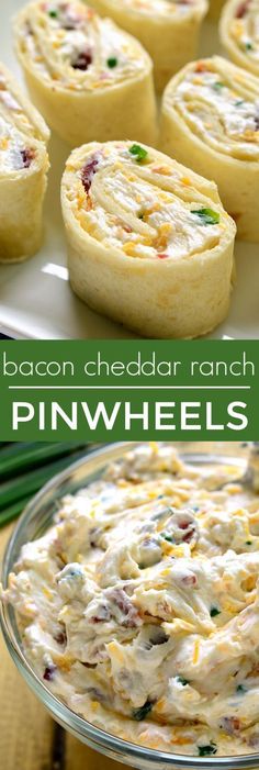 bacon cheddar ranch pinwheels on a plate