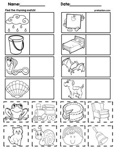 printable worksheet for beginning and ending sounds with pictures to help kids learn