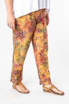 A combination of cool comfort and colorful hippie style are all yours when you slip into these breezy batik straight legged lounge pants. Featuring flowing rayon fabric and an elasticized waist with a drawstring for a cozy and comfortable fit. Each pair of drawstring comfy pants was hand dyed and ethically made by our makers in Bali. The traditional Indonesian batik dye process is an ancient artform and each pair of one of a kind pants helps support this ancient artistic tradition. The perfect p Magic Skirt, Sagittarius Gifts, Scorpio Gifts, Capricorn Gifts, Aquarius Gifts, Aries Gifts, Womens Dress Tops, Indonesian Batik, Tie Dye Outfits