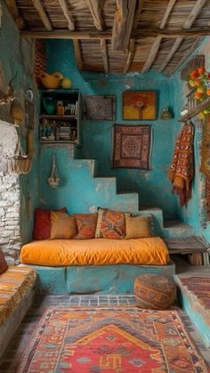 Creative Living Spaces, Bedroom Ideas Moroccan Style, Marrocan Interiors, Bohemian Style House, Bohemian Bedrooms, Turkish Home Decor, Moroccan Houses, Bohemian Decor Inspiration, Moroccan Interior Design