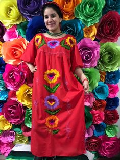 Mexican Hand Embroidered Virgin de Guadalupe Manta dress coco theme party Virgin fiesta 5 de mayo ONLY one available SIZE LARGE Multicolor Embroidered Dress For Fiesta, Cinco De Mayo Fiesta Dress With Multicolor Embroidery, Red Dress For Cinco De Mayo Fiesta, Fitted Embroidered Dress For Cinco De Mayo, Multicolor Embroidered Dress For Cinco De Mayo, Jalisco Dress, Mexican Boho, Frida Kahlo Style, Boho Hippie Dress