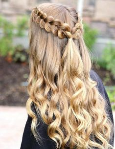 Long Hairstyles For School, Easy Long Hairstyles, Hairstyles Halloween, Men Prom, Halloween Hairstyles, Hairstyle Short, Simple Prom Hair, Easy Hairstyles For School