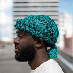 Sea green Male Turban. Made out of stretchable knitted material.  Cool on the head and also can be used to lay down hair.  You can style it multiple ways. Also unisex  It arrives in 78x20 length material which means you would have to tie it to your fitting on your head!  No problem very easy!  How to tie? Watch This Quick Video! https://www.youtube.com/watch?v=7vBSvOsq6Ac Arab Scarf, Shave My Head, Crown Hat, Turbans, Sea Green, Skull Cap, Hair Accessories Headbands, Head Scarf, Making Out