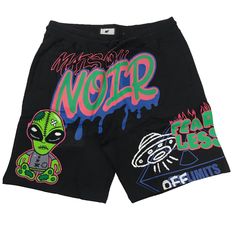 Men’s “Area 51” Shorts. Sizes Small, Medium, Large, And Xl. New With Tags. Great Quality. Black Graphic Print Shorts, Black Shorts With Graphic Print, Relaxed Fit, Black Sporty Shorts With Graphic Print, Sporty Black Shorts With Graphic Print, Area 51, Shorts Athletic, Mens Shorts, Street Wear, How To Wear