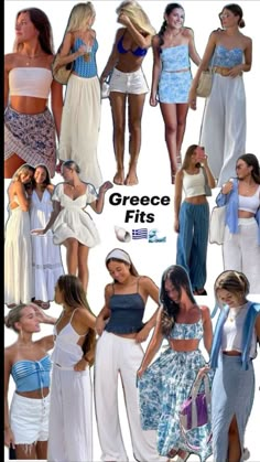 Greece Summer Outfits, Greece Fits, Surfergirl Style, Greece Outfit, Holiday Outfits Summer, Summer Outfits Aesthetic, Beachy Outfits, Summer Holiday Outfits, European Summer Outfits