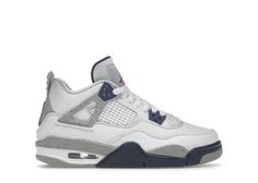 Check out the Jordan 4 Retro Midnight Navy (GS) available on @StockX All Jordans, Exclusive Sneakers, Jordan Sneakers, Sneakers Adidas, Jordan 4 Retro, Air Jordan 4, Air Jordan 4 Retro, Hot Sneakers, Retro Sneakers