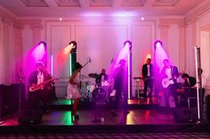 Lighting and audio service for live band. #weddingmusicandlights #weddingidea #weddingsolution