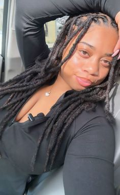 Locs Headwrap Styles, C Part Locs, Black Locs, Thick Locs, Goddess Locs, Black Lips, Beautiful Curly Hair, Alternative Hair, Pretty Hair Color