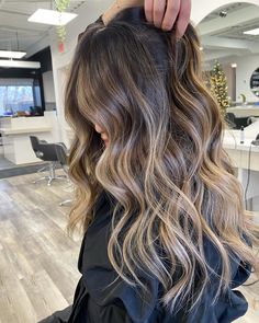 Balyage Long Hair, Dark Brown Hair Balayage, Light Brunette Hair, Baylage Hair, Balayage Long Hair, Black Hair Balayage, Brown Hair Looks, Bronde Balayage, Brown Hair Inspo