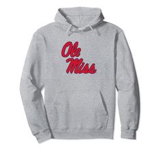 PRICES MAY VARY. Officially Licensed University of Mississippi apparel. Show your support for the Rebels with this Ole Miss logo apparel! The soft material and digitally printed logo make this a great addition to any Mississippi Ole Miss Rebels apparel collection! Go Ole Miss! Wear this fan favorite Mississippi apparel to the big game or just hanging out around the house. The unique logo done in vibrant colors will let everyone know your affiliation with the University of Mississippi! 8.5 oz, Cl Long Sleeve Hoodie With Logo Lettering For Streetwear, Streetwear Long Sleeve Hoodie With Logo Lettering, Streetwear Hoodie With Logo Lettering, Casual Cotton Hoodie With Logo Lettering, Cotton Fan Apparel Hoodie With Letter Print, Cotton Hoodie With Letter Print Fan Apparel, Cotton Hoodie With Letter Print For Fans, Cotton Hoodie In Athletic Heather For College, College Cotton Hoodie With Branding