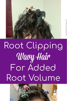 Using Hair Clips, Air Dry Wavy Hair, Root Clipping, Wavy Hair With Straightener, Root Volume, Wavy Hair Care, Wavy Hairstyles Tutorial, Dry Curly Hair, Small Hair Clips