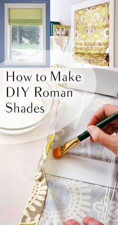 how to make diy roman shades