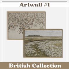 the british collection is available for purchase at artwall 1 and 2, which includes two paintings