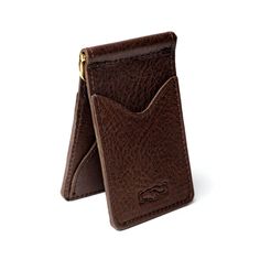 Campaign Leather Small Moneyclip Wallet | Mission Mercantile Classic Trifold Wallet With Key Clip For Everyday Use, Bifold Card Holder With Key Clip, Daily Use Bifold Wallet With Belt Clip, Bifold Card Holder With Pen Slots For Everyday Use, Brown Bifold Wallet With Key Clip, Bifold Wallet With Key Clip As Gift, Bifold Wallet With Key Clip For Gift, Best Slim Wallet, Unique Wallets