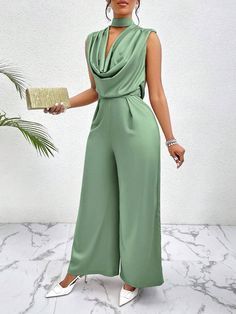 Fancy Jumpsuit, Cocktail Attire For Women, Wedding Outfits For Women, Party Jumpsuit, 2piece Outfits, Shein Brasil, African Fashion Women Clothing, Jumpsuit Elegant, Fashion Fail