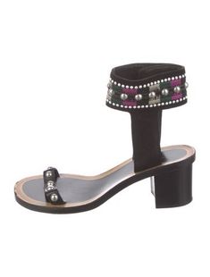 Isabel Marant Suede SandalsBlackPrintedLeather TrimEmbroidered & Studded AccentsStraps & Snap Closure at AnklesDesigner Fit: Sandals by Isabel Marant typically run a half size large. Isabel Marant, Women's Shoes Sandals, Snap Closure, Shoes Sandals, Print Patterns, Women Shoes, Sandals, Black