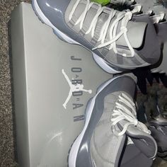 Cool Grey Size 9.5 Retro 11 Gray Jordan Lace-up Shoes With Air Cushioning, Gray Jordan Shoes With Air Cushioning And Lace-up, Gray Lace-up Jordan Shoes With Air Cushioning, Air Jordan 11 Outfit Men, Jordan 11 Outfit Men Style, Jordan 11 Grey, Jordan 11 Outfit Men, Air Jordan 11 Outfit, Tenis Jordan