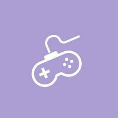 a video game controller on a purple background