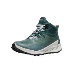 the north face men's hedgehog hiker mid gtx shoe, green / white