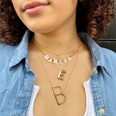 Get ready for the compliments when you rock your initial with our Bubble Initial Necklace! This 3D piece is just the right size for chic and statement-making. If you love minimalism, it'll look great solo, and if you like to layer up, you'll love creating endless looks with this piece! high-quality gold-plated 3D initial charm charms measure approximately 1 inch 14kt Gold Fill chain Initial Necklace Silver, Pave Necklace, Toggle Necklace, Letter Charm, Rose Gold Chain, Disc Necklace, Letter Charms, You Rock, Letter Necklace