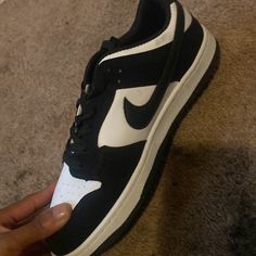 Ordered These Black And White Dunks For My Son. He Never Wore Them. They Are Brand New And Have Been Sitting Around The House. Nice Shoes. Size 7 Mens Comfort Styled High-top Black Skate Shoes, Comfortable Black High-top Skate Shoes, Comfortable Black Skate Shoes For Streetwear, Comfortable Black Low-top Skate Shoes, Nike Trendy Skate Shoes For Streetwear, Trendy Nike Skate Shoes For Streetwear, Casual Black And White Sneakers For Sports, Casual High-top Skate Shoes In Black And White, Casual Black And White High-top Skate Shoes