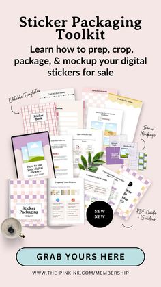 Learn to package and sell digital stickers like a pro! Get 15+ video lessons, Canva templates for sticker books, sheets, and mockups. Perfect for Etsy sellers wanting to create GoodNotes files and stunning sticker products. Everything you need to start your sticker business for just $37! #DigitalStickers #EtsyBusiness #StickersOnline