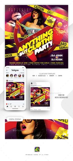 an image of a party flyer template