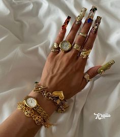 Nail Sets, Bling Acrylic Nails, Jewelry Fashion Trends, Jewelry Lookbook