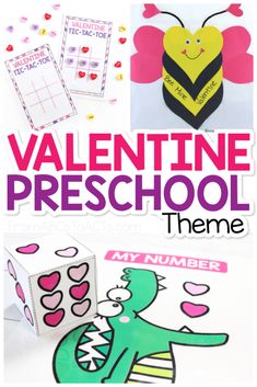 valentine's day preschool theme is featured in this book