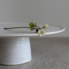 Cake stand Handmade ceramic serving stand Serving stand White stoneware Modern gift Handmade gift Ceramics Handmade pottery I am pleased to present to you a beautiful white cake stand with elegant look. It's a handmade, stoneware ceramic piece. It bakes above 1200C and is a guarantee of quality and strength.  This ceramic serving stand is not only beautiful, but also versatile! You can serve cake, cupcakes, muffins on it, it can be a stand for flower decoration, maybe sometimes for candles. Let