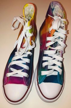 These are one-of-a-kind, hand colored, new, unisex, generic Converse-like high top shoes, US Men's 7, US Women's 9.  I'm 11-year-old Houstonian who is making this world happier:  one shoe at a time.  I buy new, white canvas shoes like Converse, Vans, generic brands and color them in my spare time. White Canvas Shoes, Sneakers Athletic, Us Man, High Top Shoes, White Canvas, Hand Coloring, Canvas Shoes, High Tops, Athletic Shoes