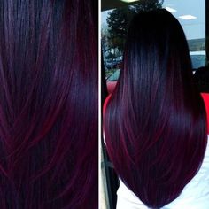 Wine Hair Color, Plum Hair, Hair Color Burgundy, Hair Color Purple, Burgundy Hair, Hair Color And Cut, Hair Color Balayage