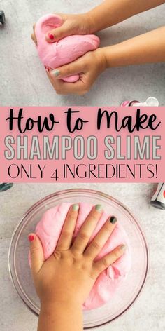 how to make shampoo slime with only 4 ingredients