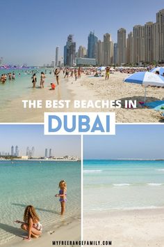 The crystal clear blue waters on the best free beaches in Dubai, United Arab Emirates Dubai Places To Visit, Jumeriah Beach, Places In Dubai, Kite Beach, 7 Day Itinerary, Beach List, Dubai Travel Guide, Beaches To Visit