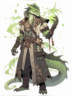 Created using Niji-Journey Green Dragonborn Dnd, Green Kobold, Dragonborn Artificer, Green Dragonborn, Dragonborn Character Design, Dragonborn Bard, Dragonborn Dnd, Warlock Dnd, Dnd Dragonborn