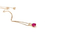 This 14k gold ruby pendant would be a beautiful addition to your stackable necklaces, or worn on it’s own. The pendant is made of 14k solid yellow gold with the 14k stamp in the back. The stone is Cubic Zirconia stone.The pendant comes with the necklace or without.DETAILS:Size: 8x5mmMaterial: 14k goldStones: Ruby Cubic Zirconia Stone NECKLACE:14k yellow gold chain necklace: 16inchesMATERIALS AND FINISHINGS:All K by Krystyna jewels is made using only high-quality materials such as 14k yellow gold Ruby Birthstone Pendant Necklace In Yellow Gold, Ruby Birthstone Pendant In Yellow Gold, Yellow Gold Ruby Pendant Birthstone Necklace, Yellow Gold Ruby Birthstone Pendant Necklace, Stackable Necklaces, Ruby Pendant, Yellow Gold Chain, Gold Chain Necklace, Solid Yellow