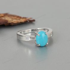 Sleeping Beauty Turquoise Ring-925 Sterling Silver Ring-Oval Gemstone Ring-Turquoise Silver Ring-Gift for Her-Turquoise Silver Ring-Wedding Gift-Anniversary Gift-Gift for Girlfriend-Turquoise Jewelry ★ PRODUCT DETAILS ★ * SKU:- RG-1855-TRQBH * Metal:- 925 Sterling Silver * Ring Weight:- 4.97 Gms (Approx.) * Stone Name:- Sleeping Beauty Turquoise  * Stone Size:- 9x7mm * Stone Shape:- Oval  * Stone Weight:- 1.63 Cts (Approx.) * Stone Color:- Sky Blue * Birthstone:- December  Unveil the enchanting Arizona Turquoise, Sleeping Beauty Turquoise, Turquoise Rings, Genuine Turquoise, Natural Turquoise, Turquoise Stone, Turquoise Jewelry, 925 Sterling Silver Ring, Ring Gift