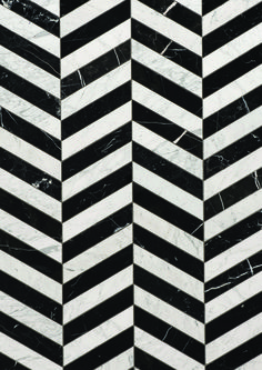 black and white marble chevroned pattern