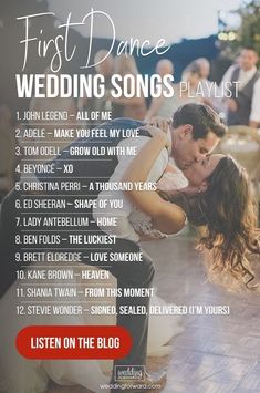 the first dance wedding songs playlist is available for all of us to listen and record