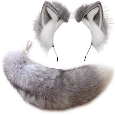 the tail and ear pieces are attached to each other