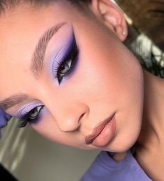 Eyeshadow Makeup Tutorial, Shine Makeup, Competition Makeup, Full Makeup Tutorial, Intense Makeup, Drag Make-up, Purple Eye Makeup