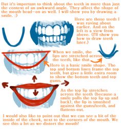 an image of teeth with different expressions