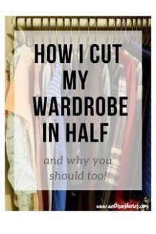 Learn how to declutter your closet with out getting rid of clothing you love. Cutting your wardrobe in half leads to a more stylish you!