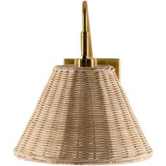 Tinsley Rattan Sconce From Dear Keaton Bedroom Reading Lights, Rattan Shades, Surya Rugs, Gold Walls, 3d Warehouse, Light Bulb Types, Decorative Accents, Burke Decor, Joss And Main