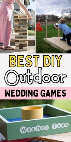 the best diy outdoor wedding games