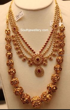 Pure Gold Necklace Indian, Nakshi Balls, Mango Necklace, Latest Indian Jewellery, 22 Carat Gold Jewellery, Mala Jewelry, Antique Gold Jewelry Indian, Gold Jewelry Simple Necklace, Jewelry Set Design